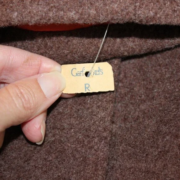 Vintage Garfinkels Womens Wool? Coat Mink Fur Collar Double Breasted NWT Large? - Picture 11 of 16